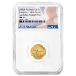 2026 $50 Gold Kangaroo 40th Anniversary MS70