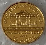 2022 Austria Philharmonic 1/10 oz Gold Coin
