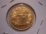 1935 Swiss Gold 20 Franc Coin