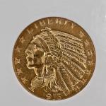 1913 Indian Head $5 Gold Half Eagle Coin