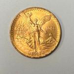 1981 1/4oz .999 Gold Mexican Libertad Coin