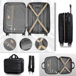 Leaves King 5-Piece Expandable Hard Shell Luggage Set