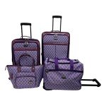 Light Purple American Flyer 4 Piece Luggage Set