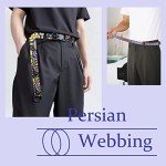 Grosun 6 Rolls 1.5" Patterned Nylon Webbing Belts