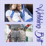 Grosun 6 Rolls 1.5" Patterned Nylon Webbing Belts