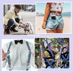 Grosun 6 Rolls 1.5" Patterned Nylon Webbing Belts