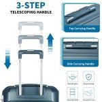 Somago 20" Carry-On & 14" Cosmetic Case Set