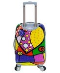 Rockland Hardside Spinner Luggage Set, Heart Design