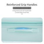 Merax 3-Piece Blue Hardshell Luggage Set