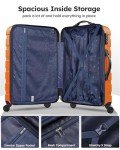 2-Piece Hard Shell Luggage Set with Spinner Wheels