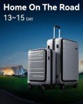 LUGGEX 2-Piece Expandable Luggage Set – Charcoal