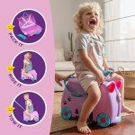 Trunki Ride-On Kids Suitcase: Cassie Cat Lilac