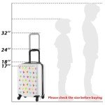 Redbaker Kids 6-Piece Rolling Luggage Set