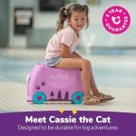 Trunki Ride-On Kids Suitcase: Cassie Cat Lilac