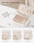 Vlando Portable Jewelry Case for Travel - Beige