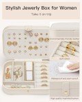 Vlando Portable Jewelry Case for Travel - Beige