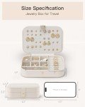 Vlando Portable Jewelry Case for Travel - Beige