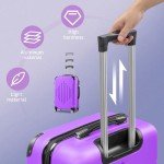 Light Purple 3-Piece Luggage Set with Spinner Wheels
