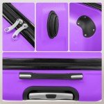 Light Purple 3-Piece Luggage Set with Spinner Wheels