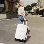 SHOWKOO 3-Piece Expandable Hardside Luggage Set