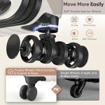 SHOWKOO 3-Piece Expandable Hardside Luggage Set