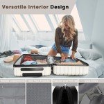 SHOWKOO 3-Piece Expandable Hardside Luggage Set