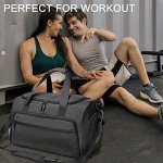 Light Black Gym Duffle Bag with Wet Pocket