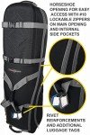 CaddyDaddy Golf Travel Bag with Wheels & Padded Top