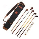 Tourbon Lightweight Canvas Golf Club Travel Bag