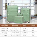 Joyway 4-Piece Lightweight Rolling Luggage Set
