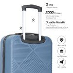 4-Piece Lightweight Hardshell Luggage Set - Blue