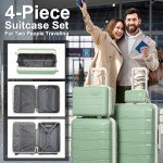 Joyway 4-Piece Lightweight Rolling Luggage Set