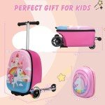 Unicorn Scooter Carry-On Luggage for Kids