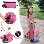 Unicorn Scooter Carry-On Luggage for Kids