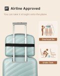 LUGGEX Lightweight 2-Piece Carry-On Suitcase Set