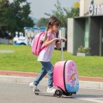 Unicorn Scooter Carry-On Luggage for Kids