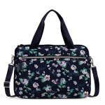 Vera Bradley Slim Laptop Organizer in Navy Garden