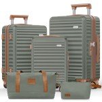 SHOWKOO 3-Piece Expandable Hardside Luggage Set