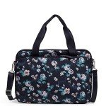 Vera Bradley Slim Laptop Organizer in Navy Garden
