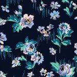 Vera Bradley Slim Laptop Organizer in Navy Garden