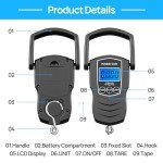 Digital Luggage Scale with Measuring Tape and Hook