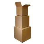 Boxery 8"x8"x8" Eco-Friendly Cardboard Storage Boxes 25-Pack