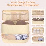 Cambond 4-in-1 Travel Underwear Organizer Bag
