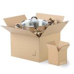 Boxery 8"x8"x8" Eco-Friendly Cardboard Storage Boxes 25-Pack