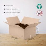 Boxery 8"x8"x8" Eco-Friendly Cardboard Storage Boxes 25-Pack