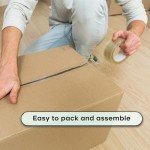 Boxery 8"x8"x8" Eco-Friendly Cardboard Storage Boxes 25-Pack