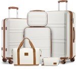 Kono Expandable 3-Piece Hardside Luggage Set