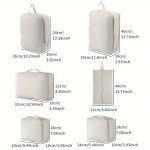 Beige 6-Piece Compression Packing Cubes Set