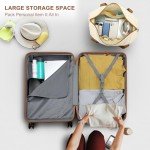 Kono Expandable 3-Piece Hardside Luggage Set