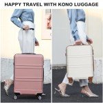 Kono Expandable 3-Piece Hardside Luggage Set